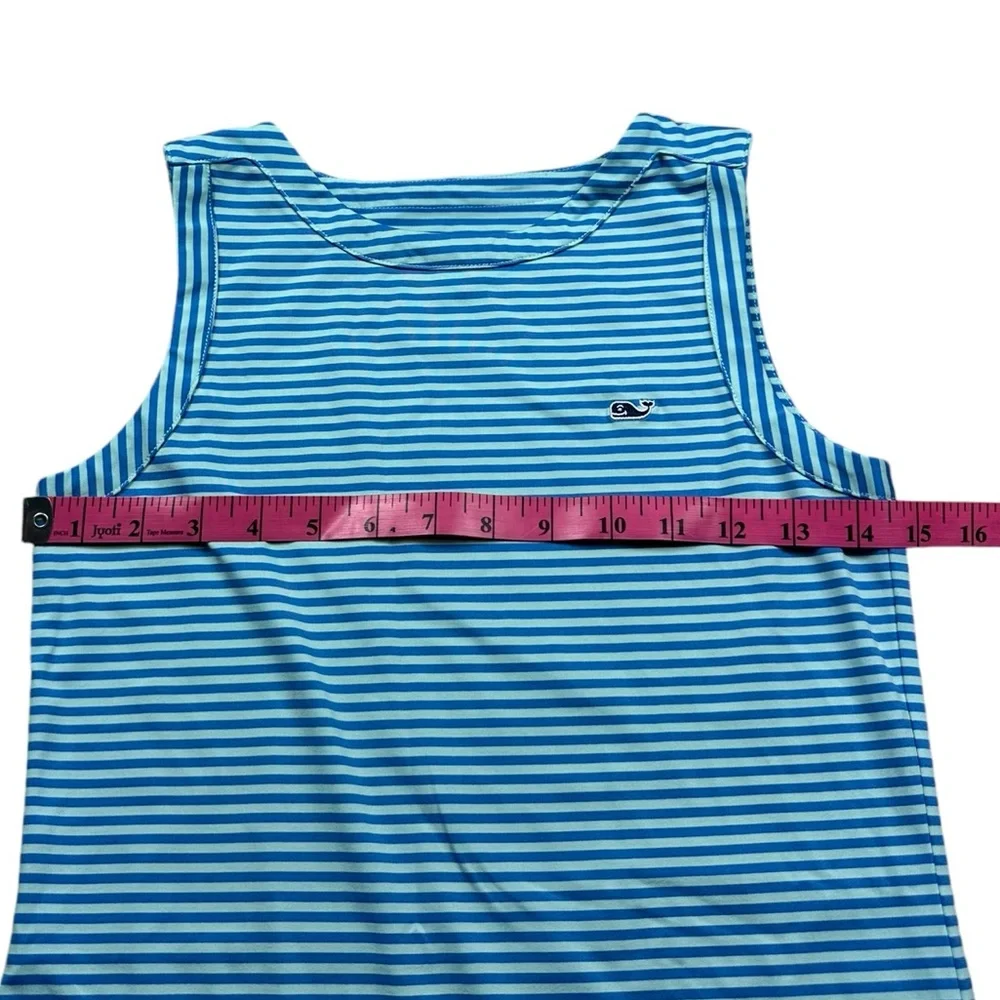 VINEYARD VINES: Girl’s Striped Blue Sleeveless Dress -Size Medium (10-12)
